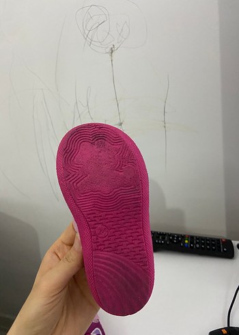 Kız Çocuk Pembe Kedi Desenli Sıcak Ev Terliği - Görsel 3