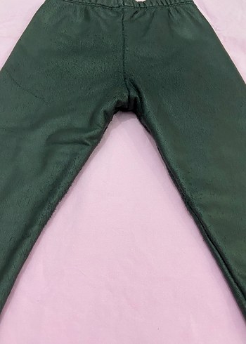 Kız Çocuk Siyah Deri Tayt - Görsel 8