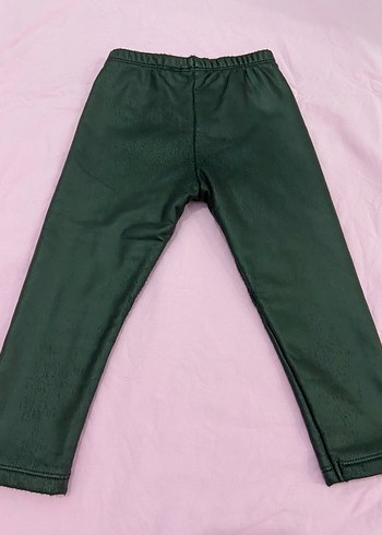 Kız Çocuk Siyah Deri Tayt - Görsel 7