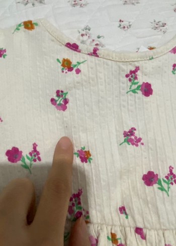 Beyaz Çiçekli Bohem Kız Elbisesi - Görsel 5