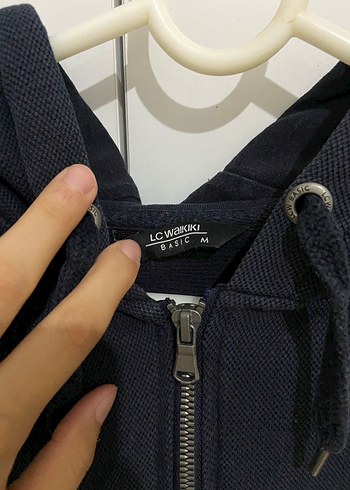 Lacivert Fermuarlı hırka - Görsel 4