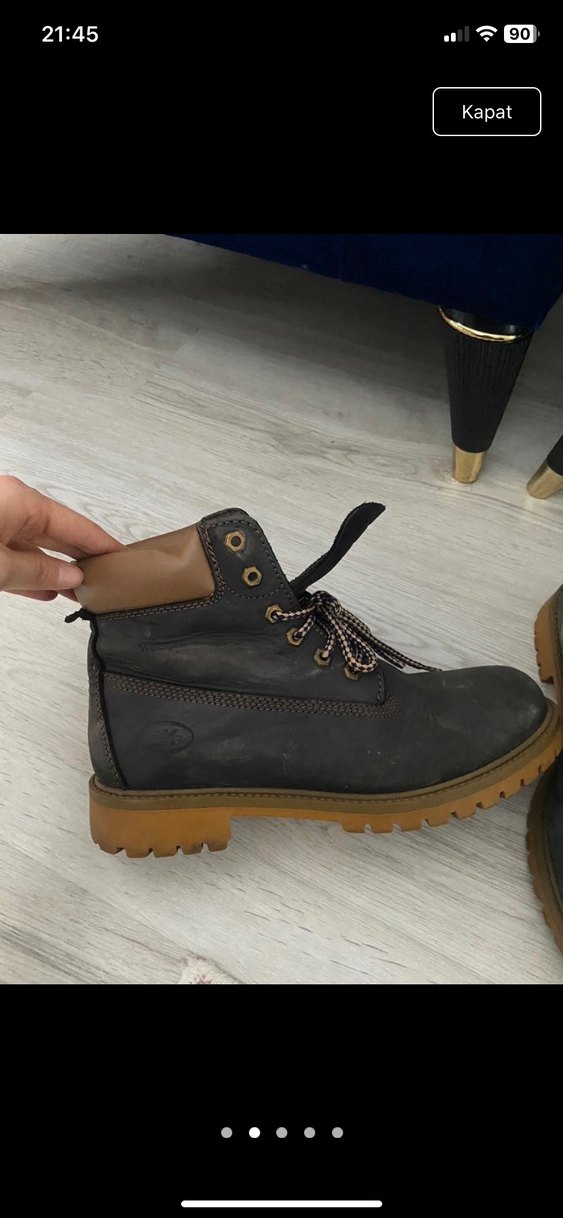 Kahverengi Gri Street Wear bot - Görsel 2