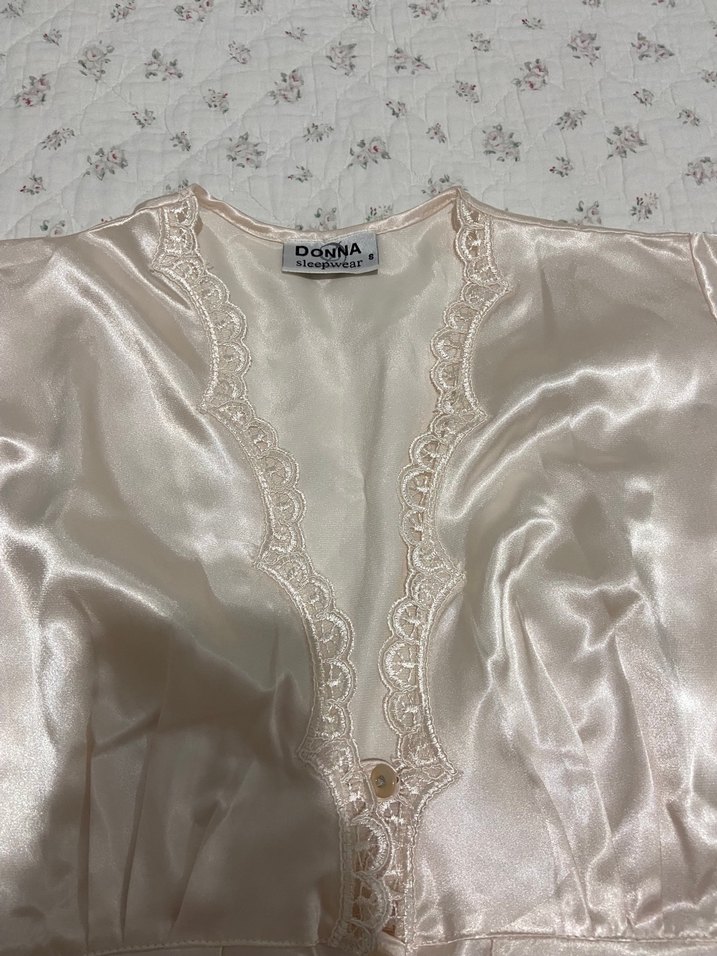 İşlemeli Beyaz Bohem Kadın Sabahlık - Görsel 2