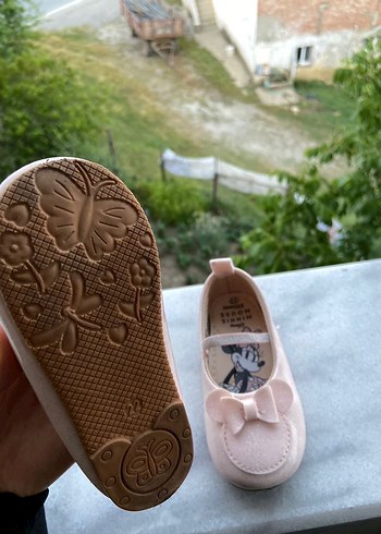Fiyonklu Pembe Kız Babet Ayakkabı - Görsel 2