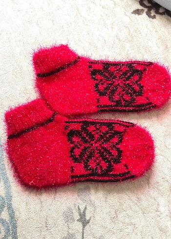 Kırmızı Nakışlı patik sıfır - Görsel 2