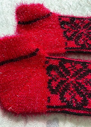 Kırmızı Nakışlı patik sıfır - Görsel 3