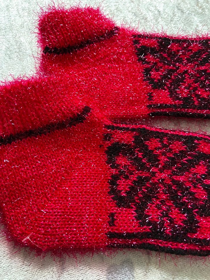 Kırmızı Nakışlı patik sıfır - Görsel 3