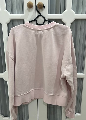 Pembe Oversize Kadın Sweatshirt - Görsel 4