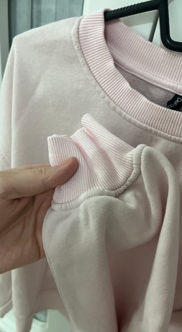 Pembe Oversize Kadın Sweatshirt - Görsel 3