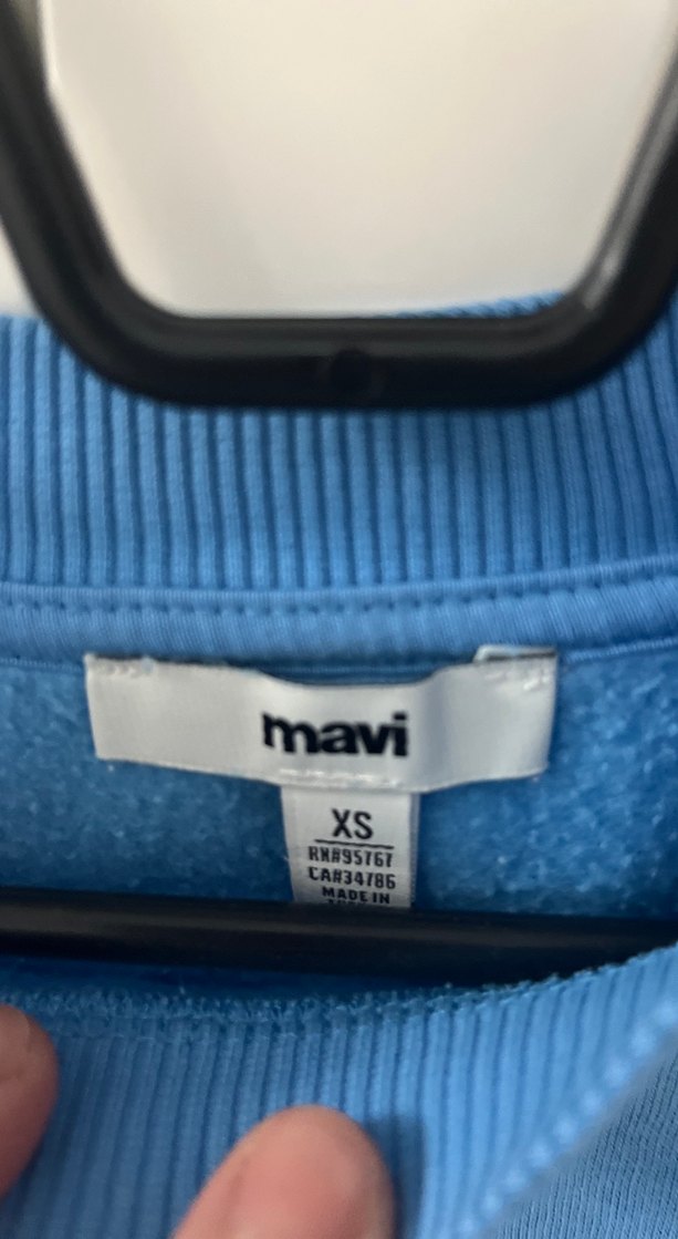 Mavi Kadın Oversize Sweatshirt - Görsel 2