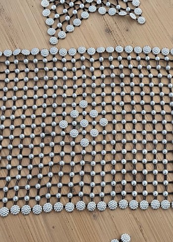 Ahşap Boncuklu Yıldız ve Uzun Runner Seti - Görsel 2