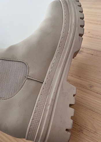 Bej Kadın Dolgu Topuk Bot - Görsel 8