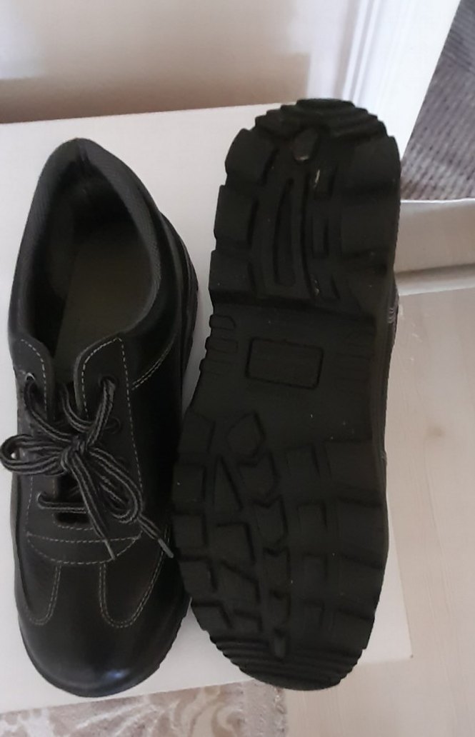 Siyah Isci Tarzı Erkek Ayakkabı Bağcikli - Görsel 4