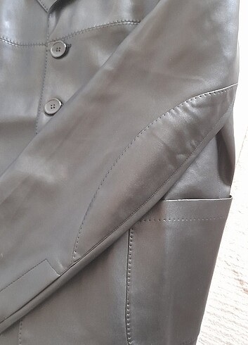 xl Beden siyah Renk Deri Erkek klasik ceket