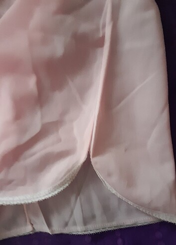 46 Beden pembe Renk Kisa gecelik, konbenizon pembe