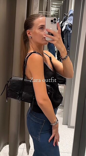  Beden Zara Viral Siyah Çanta