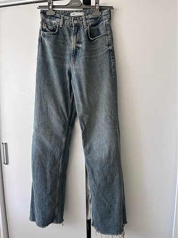 Zara Wide Leg Yüksek Bel Jean Pantolon