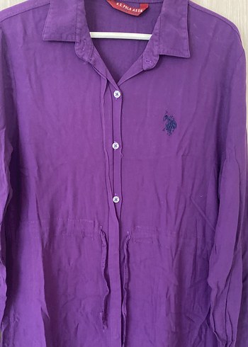 Mor Uzun Kollu Kadın Elbise - Görsel 2