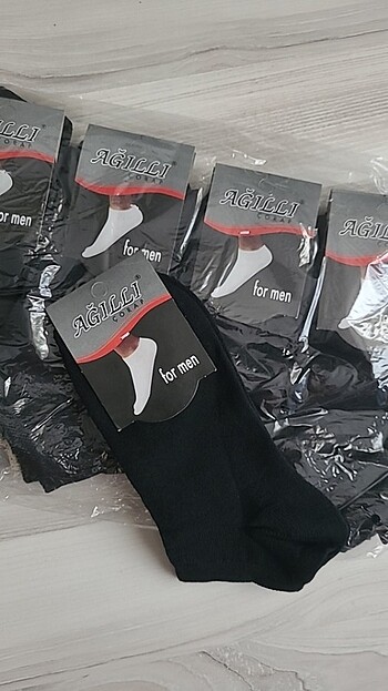 Siyah Kısa Çorap 12li Adet