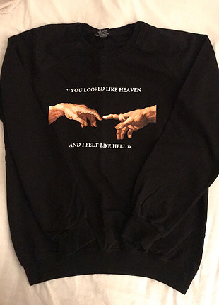l Beden siyah Renk Siyah Sweatshirt 