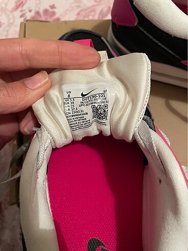39,5 Beden Orjinal nike