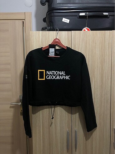 National Geographic Kısa Sweatshirt