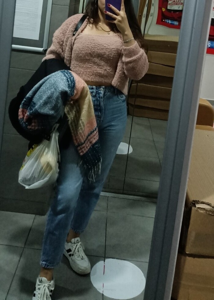 Peluş hırka takım - Görsel 4