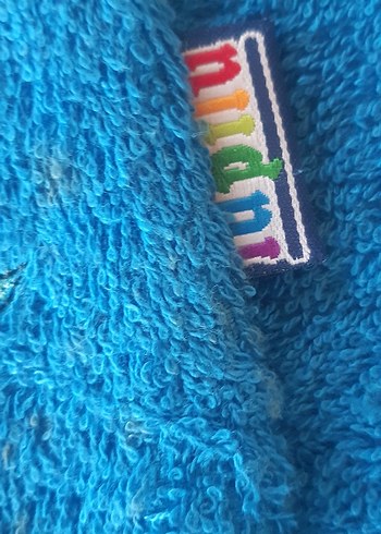 Mavi Baskılı Erkek Çocuk Bornoz ve Havlu Seti - Görsel 5