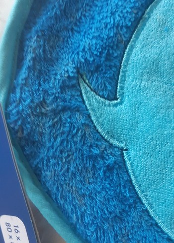 Mavi Baskılı Erkek Çocuk Bornoz ve Havlu Seti - Görsel 8