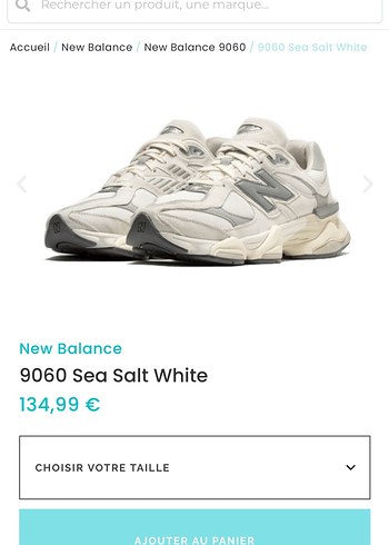 New Balance New Balance 9060 Sea Salt Beyaz Kadın Spor Ayakkabı