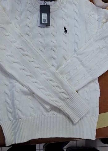 Polo Ralph Lauren Beyaz Örgü Triko Kazak