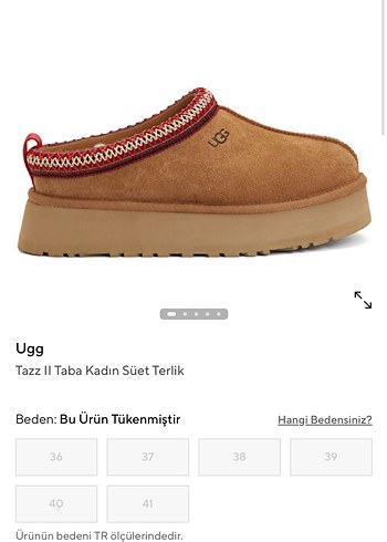 Ugg Ugg Tazz II Taba Kadın Süet Terlik