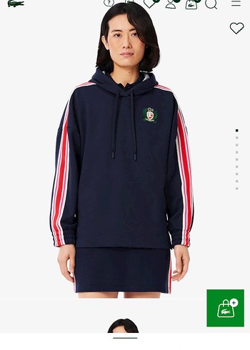 m Beden Lacoste orijinal kadın Sweatshirt
