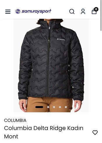 Columbia Delta Ridge Kadın Siyah Mont