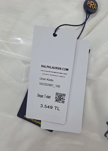 s Beden beyaz Renk Ralph Lauren Beyaz V Yaka kadın Tişört