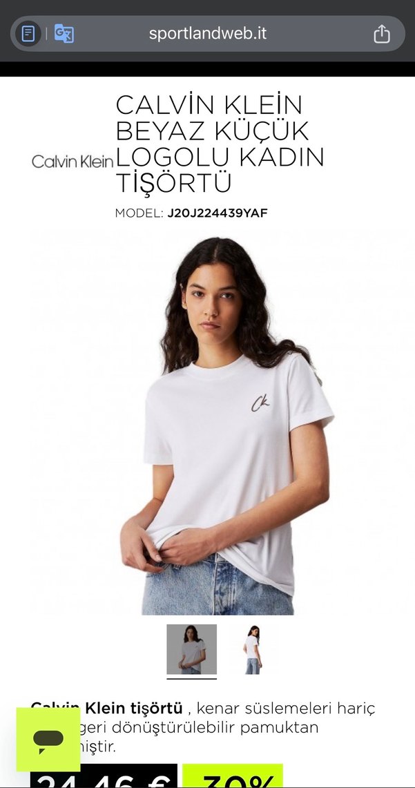 Calvin Klein Kadın T-Shirt - Görsel 2