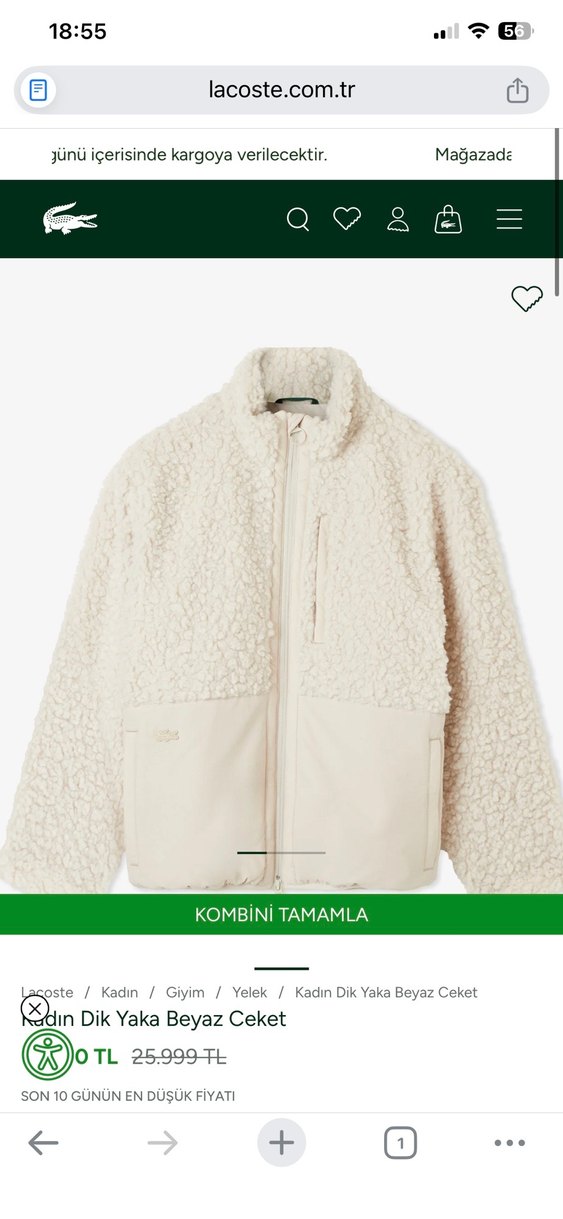 Lacoste Kadın Ceket Mont - Görsel 3