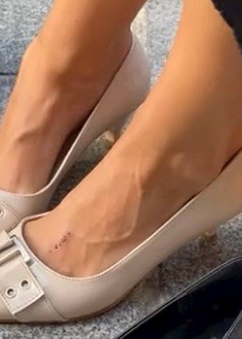 Derimod Bej Deri Stiletto Topuklu Kadın Ayakkabı