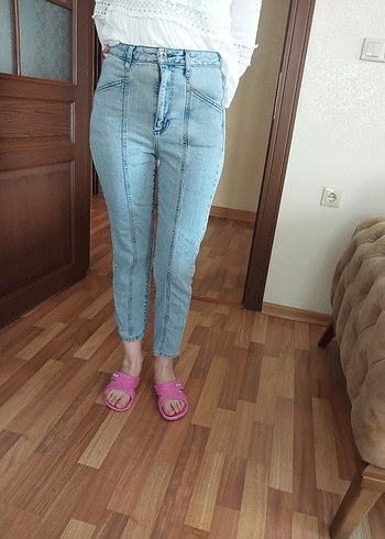 oxxo marka Rahat Kesim Kadın Kot Pantolon - Görsel 5