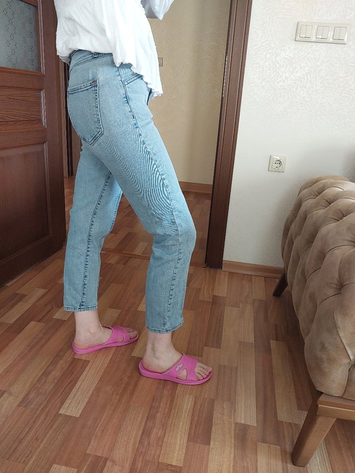 oxxo marka Rahat Kesim Kadın Kot Pantolon - Görsel 3