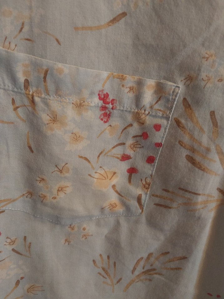 COLIY'S Bej Baskılı Pamuklu Gömlek - Görsel 4