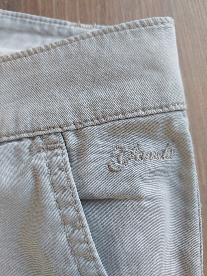 Bej Normal Boy Kadın Pamuk Pantolon - Görsel 5