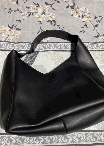 Siyah Deri Kadın Omuz Çantası - Görsel 3