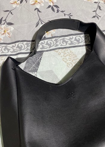 Siyah Deri Kadın Omuz Çantası - Görsel 2