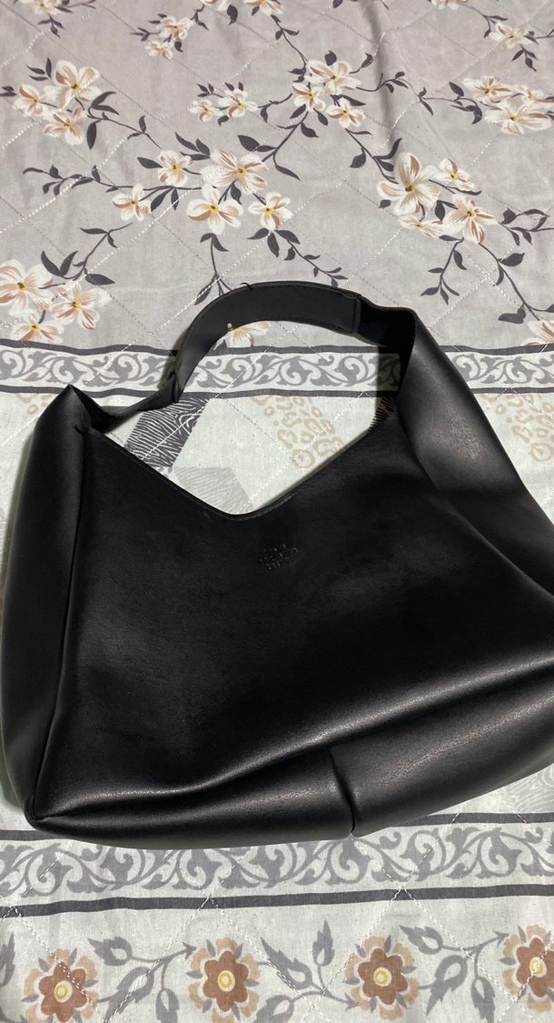 Siyah Deri Kadın Omuz Çantası - Görsel 3
