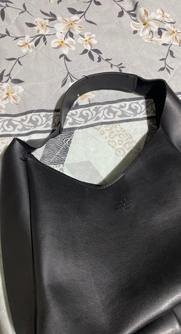 Siyah Deri Kadın Omuz Çantası - Görsel 2