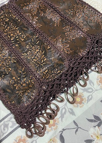 Vintage Deri İşlemeli Bohem Kadın Çantası - Görsel 2