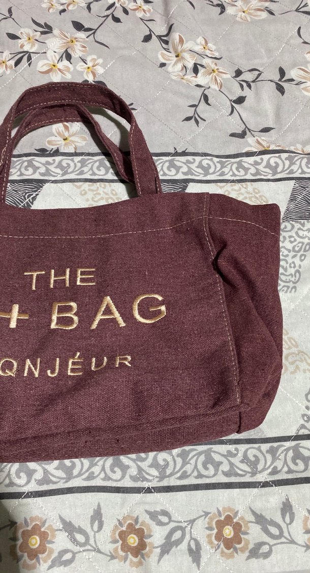 Bordo Baskılı Bohem Kadın Çanta - Görsel 5