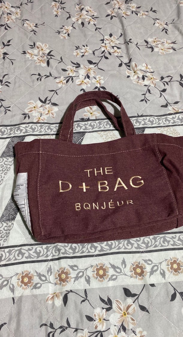 Bordo Baskılı Bohem Kadın Çanta - Görsel 2