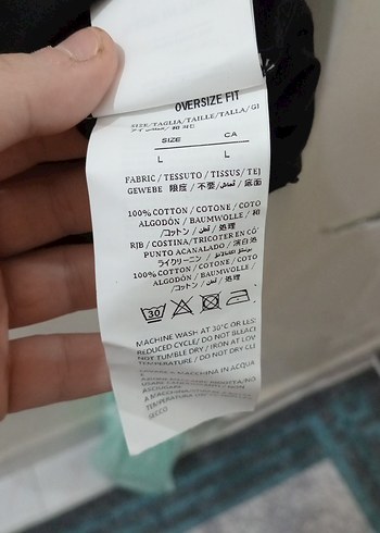 Siyah Erkek Oversize Pamuklu Tişört - Görsel 7